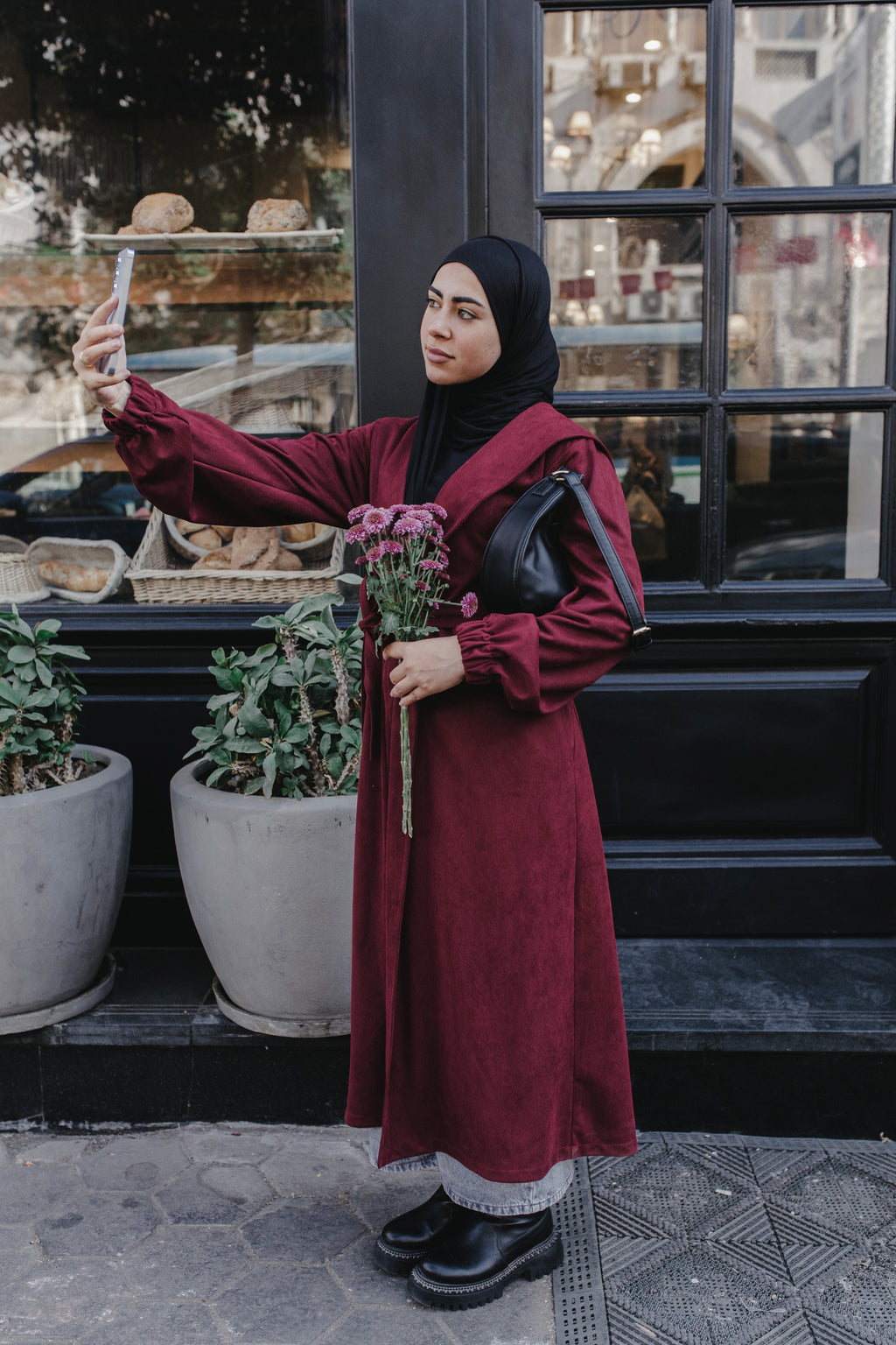 Simple Coat (Burgundy)