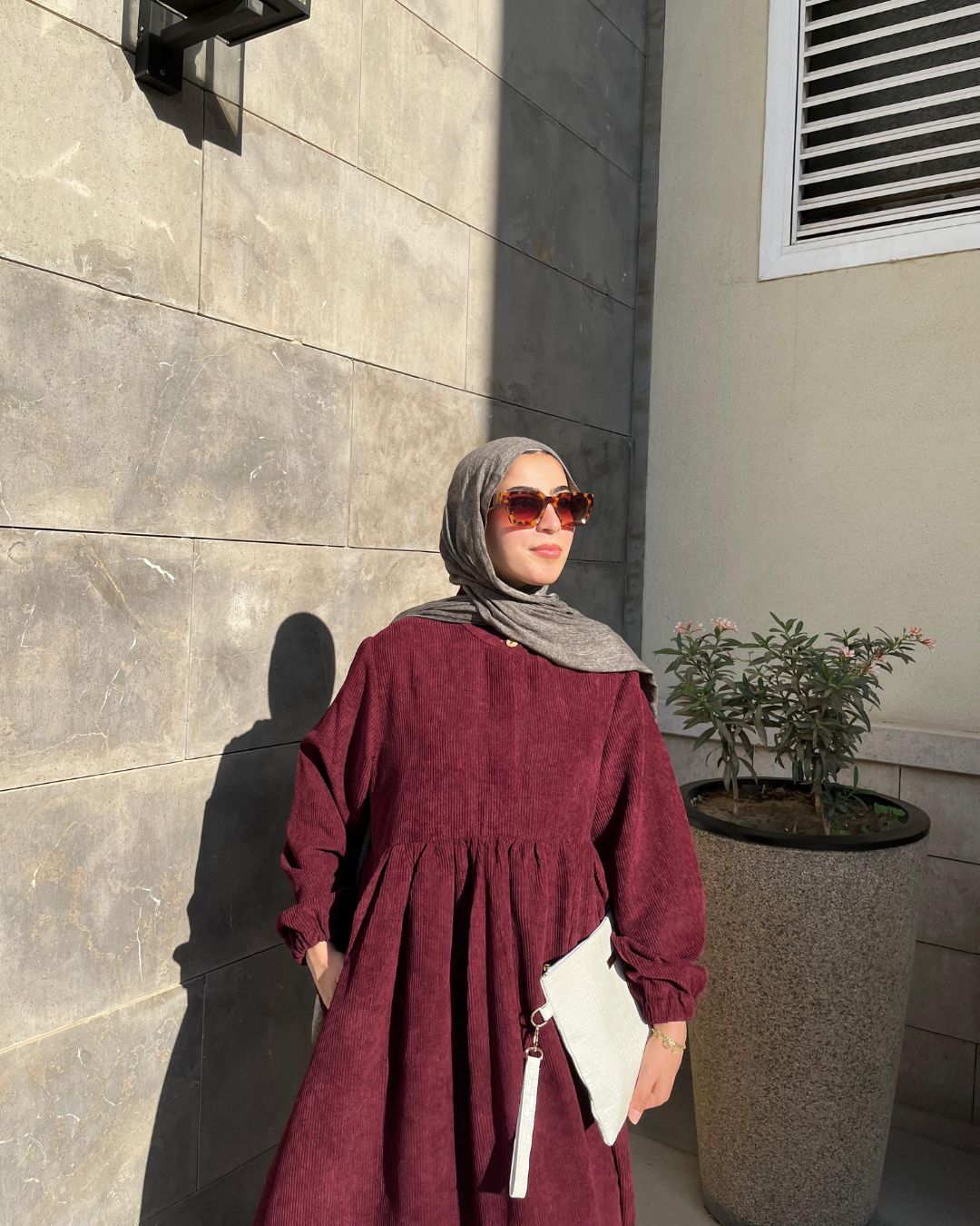 Sophia dress (Burgundy)