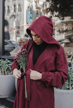 Simple Coat (Burgundy)
