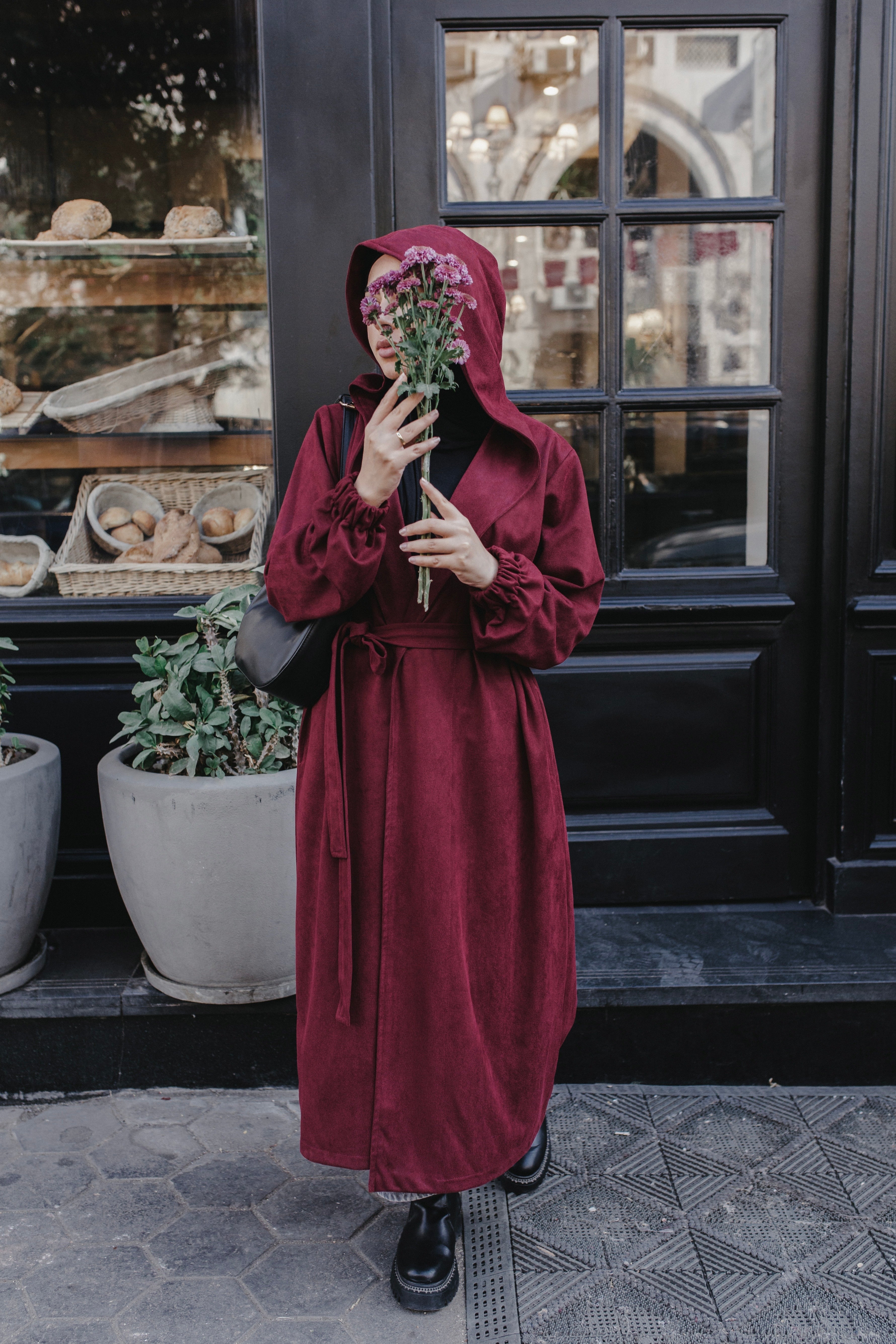 Simple Coat (Burgundy)