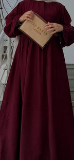 WARD Dress - Burgundy