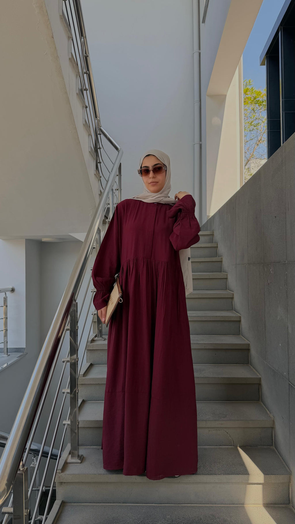 WARD Dress - Burgundy