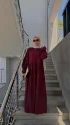 WARD Dress - Burgundy