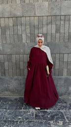 WARD Dress - Burgundy