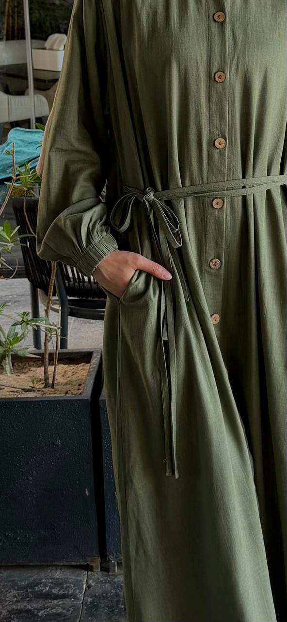 Shirt Dress (Olive)