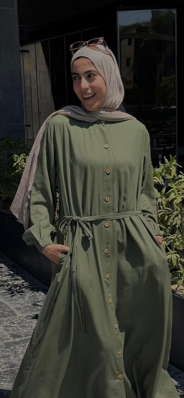 Shirt Dress (Olive)