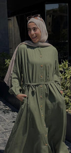 Shirt Dress (Olive)