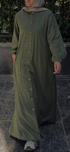 Shirt Dress (Olive)